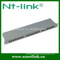 1u 19inch 24 port cat5e rj45 stp blank patch panel